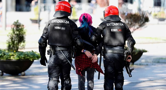 concentración contra Vox en Bilbao