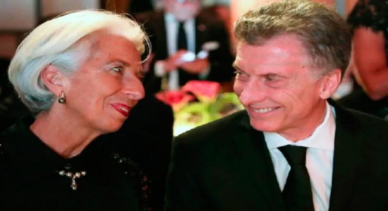 Mauricio Macri con la directora gerente del Fondo Monetario Internacional (FMI) Christine Lagarde