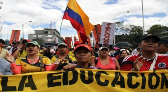 Protesta en Colombia