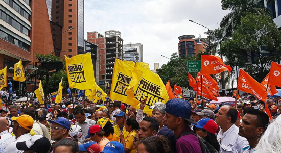 Marcha de la oposición en Caracas