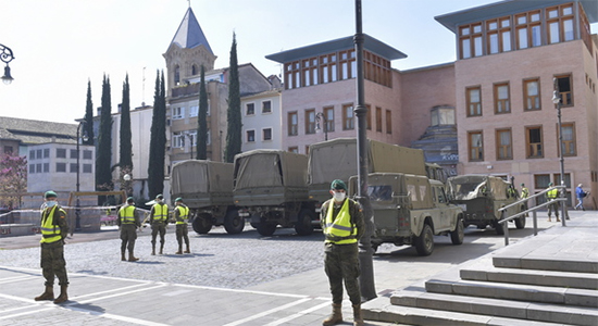 Militares españoles en Iruña