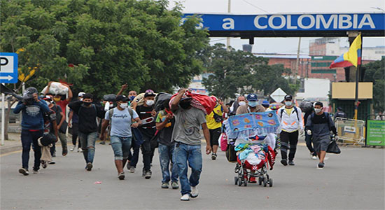 Migrantes volviendo a Venezuela