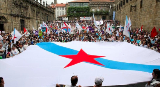 Manifestación convocada por el Bloque Nacionalista Galego con motivo del 25 de Abril día de la Patria Galena