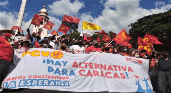 Foto: Marcha de la Alternativa Popular Revolucionaria en Caracas, diciembre de 2020
