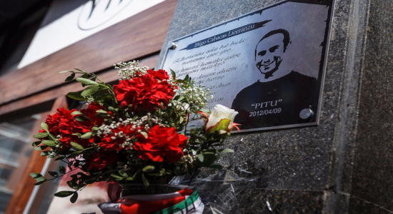 Homenaje a Iñigo Cabacas en el séptimo aniversario de su muerte. (Aritz LOIOLA/FOKU)