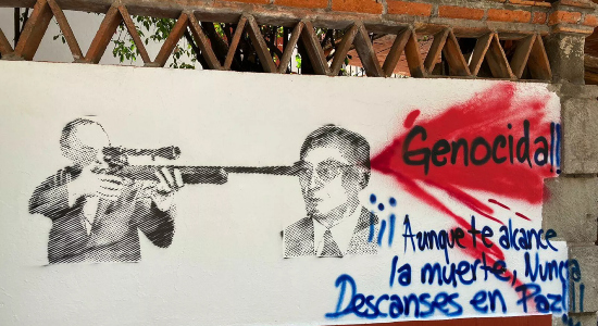 Mural contra Luís Echeverría