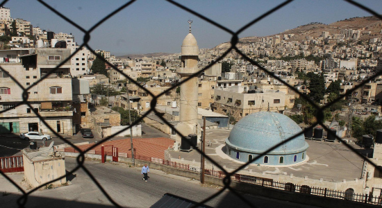 Lugar donde las fuerzas israelíes mataron al joven miliciano Ibrahim Nabulsi, ahora un punto que visitan muchos palestinos. Tom Grossman