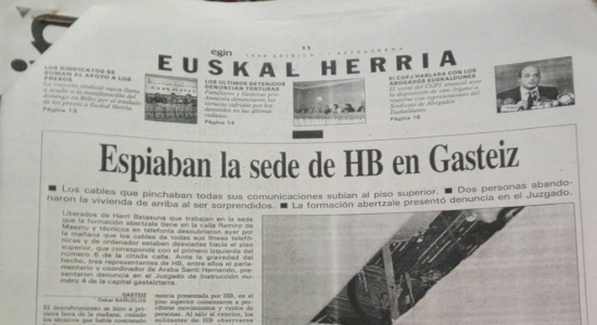 Portada de periódico Euskal Herria 