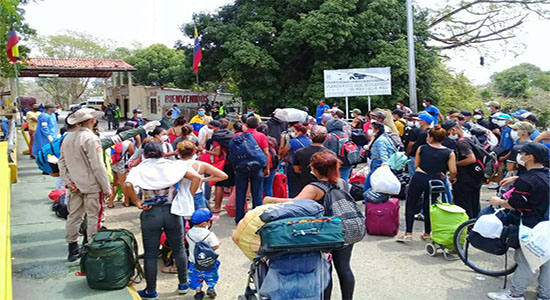 Venezolanos regresando