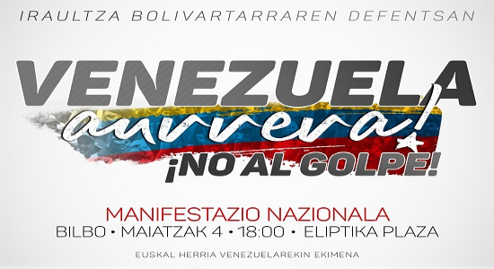 Venezuela aurrera! ¡No al Golpe!!