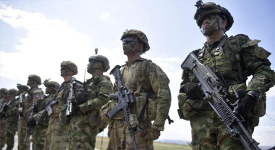 Tropas colombianas y estadounidenses en ejercicios militares conjuntos
