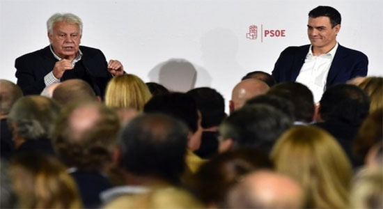 Felipe González y Pedro Sánchez