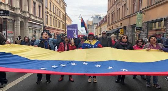 solidaridad con Venezuela este 1º de mayo