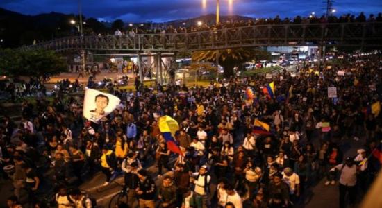 Séptimo día movilizaciones y marchas en Colombia