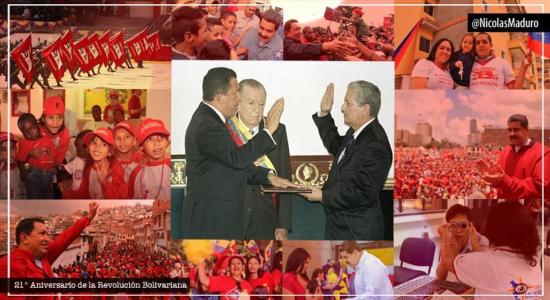 Toma de posesión de Chávez 1998