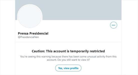 Twitter censura cuentas gubernamentales