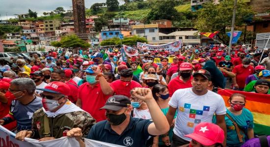 Acto de campaña del chavismo