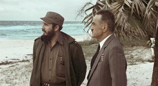 Fidel y Anastás Mikoyán