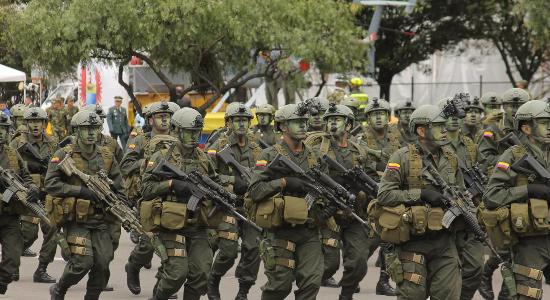 Miembros de la policía nacional de Colombia