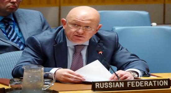 Representante permanente de Rusia ante Naciones Unidas, Vasili Nebenzia.