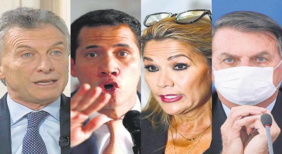 Macri, Guadió, Áñez y Bolsonaro