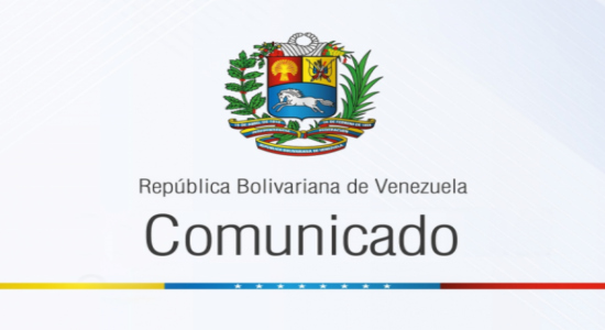 Comunicado del Gobierno Bolivariano