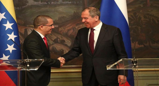 Lavrov y Jorge Arreaza