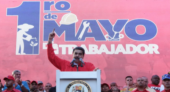 Maduro en la marcha del primero de mayo