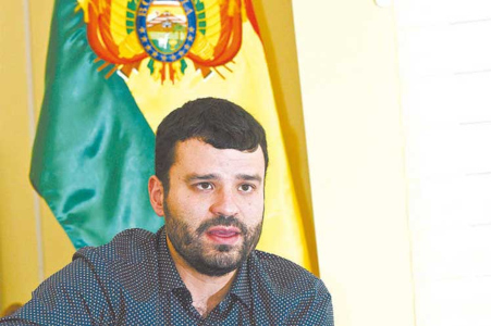 Ministro boliviano de Comunicación, Manuel Canelas