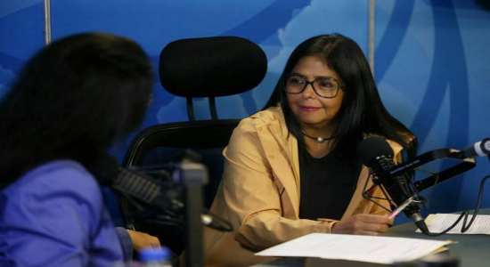 La vicepresidenta de la República, Delcy Rodríguez