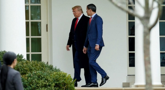 Donald Trump recibió a Juan Guaidó en la Casa Blanca en febrero de 2020. Foto: Kevin Lamarque / Reuters