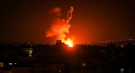 Bombardeo nocturno a la Franja de Gaza