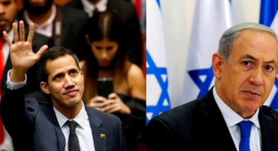 Juan Guaidó y Benjamín Netanyahu, primer ministro de Israel. 