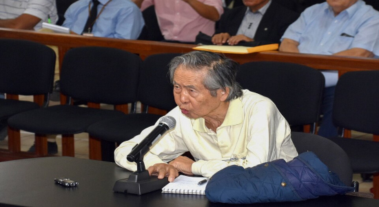 Fujimori en 2018 durante una audiencia judicial en Lima. Imagen: AFP