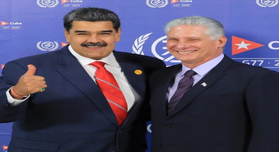 Maduro y Díaz Canel, en el G77