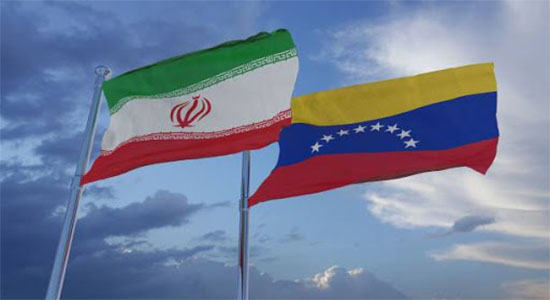 Banderas de Irán y Venezuela