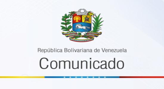 Comunicado del Gobierno Bolivariano