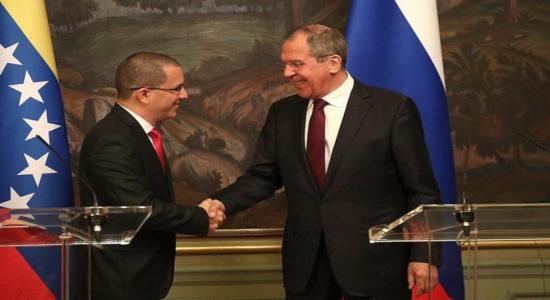 Lavrov y Jorge Arreaza