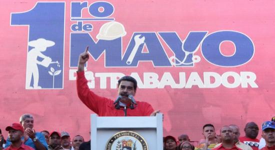 Maduro en la marcha del primero de mayo