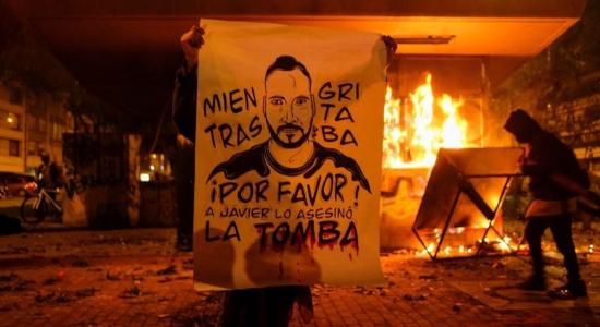 Manifestante denuncia muerte de Javier Ordoñez