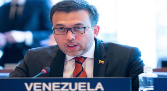 Wmbajador de la República Bolivariana de Venezuela ante la Oficina de la Organización de las Naciones Unidas, Héctor Constant Rosales.